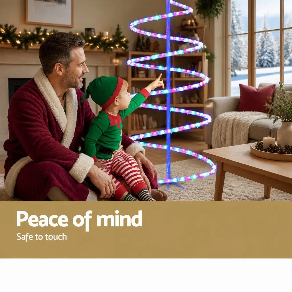 LED Christmas Tree Outdoor Indoor Decorations 1.88M Multicoloured Lights