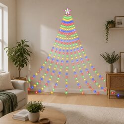 Practical Christmas Waterfall String Lights with Low Power