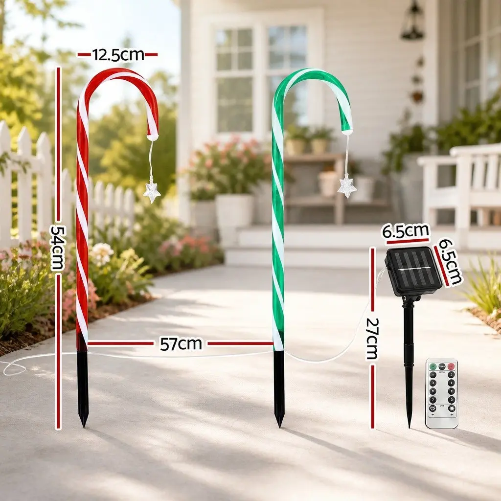 8 Piece Christmas Path Ground Lights Outdoor Garden Decorations 72 LED Multicolour