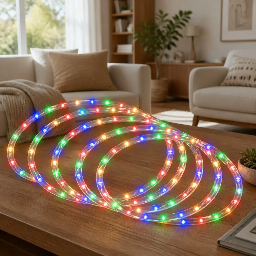 Christmas Rope Lights 20M Multicolour LED String Indoor Outdoor Decorations