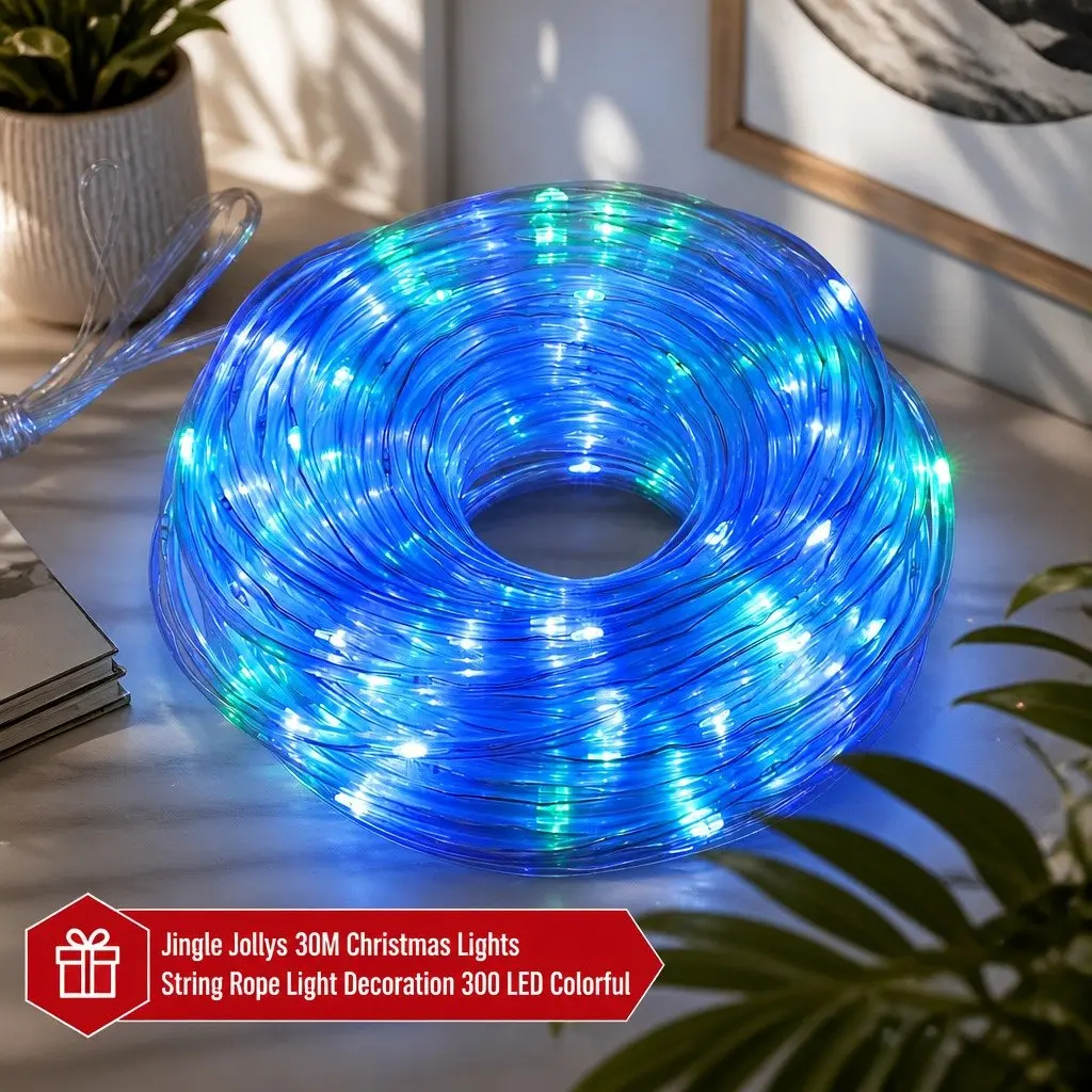 30M Rope Lights Multicolour LED String Decoration Indoor Outdoor
