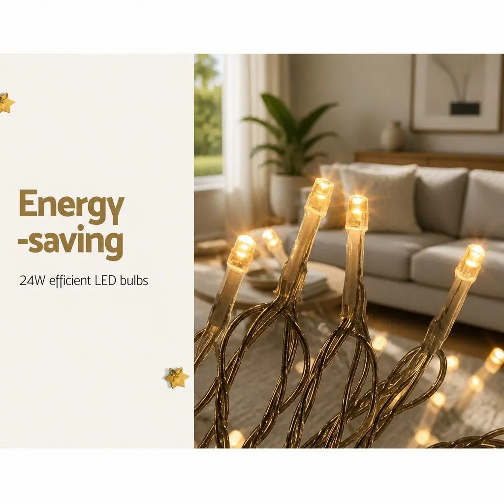 String Lights 100M Warm White LED Indoor Outdoor Decoration