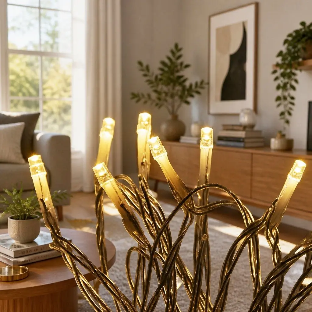 String Lights 100M Warm White LED Indoor Outdoor Decoration