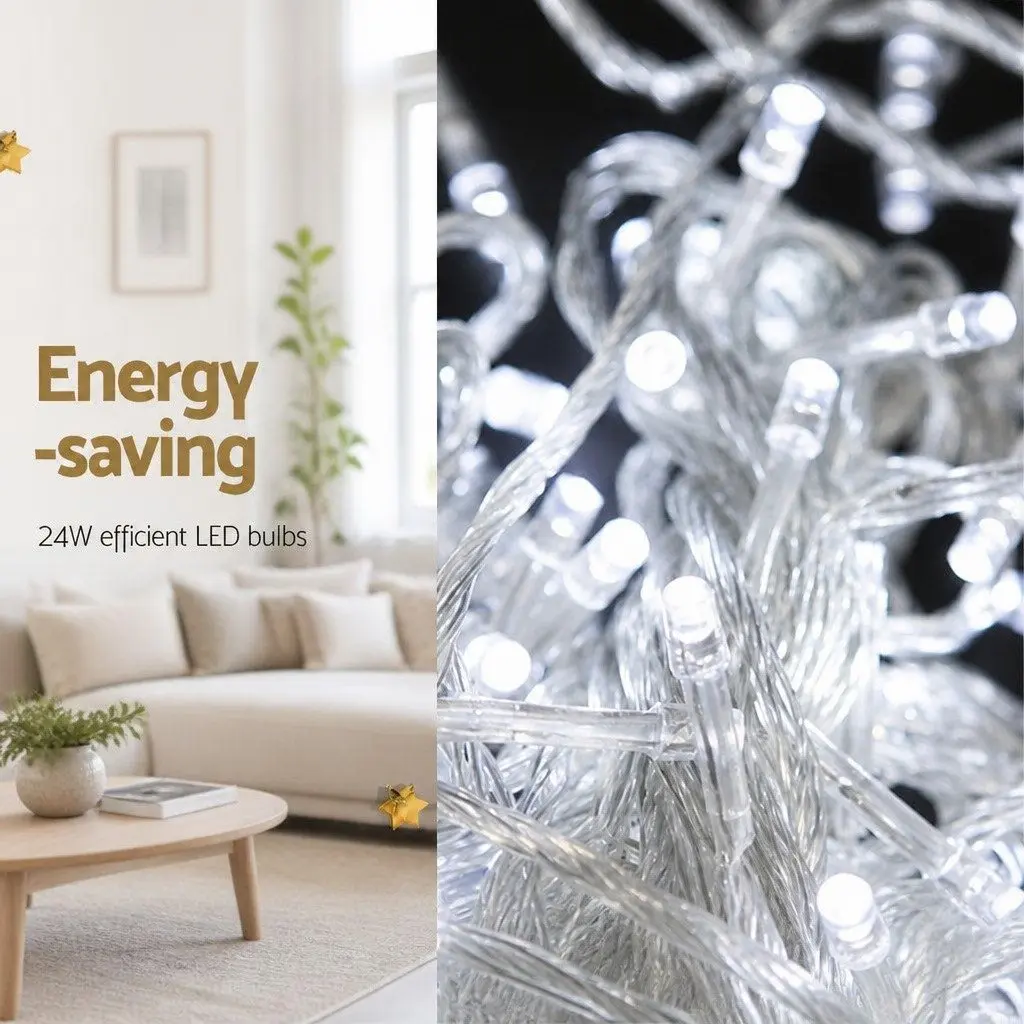 String Lights 100M LED Cool White Indoor Outdoor Decorative Lighting