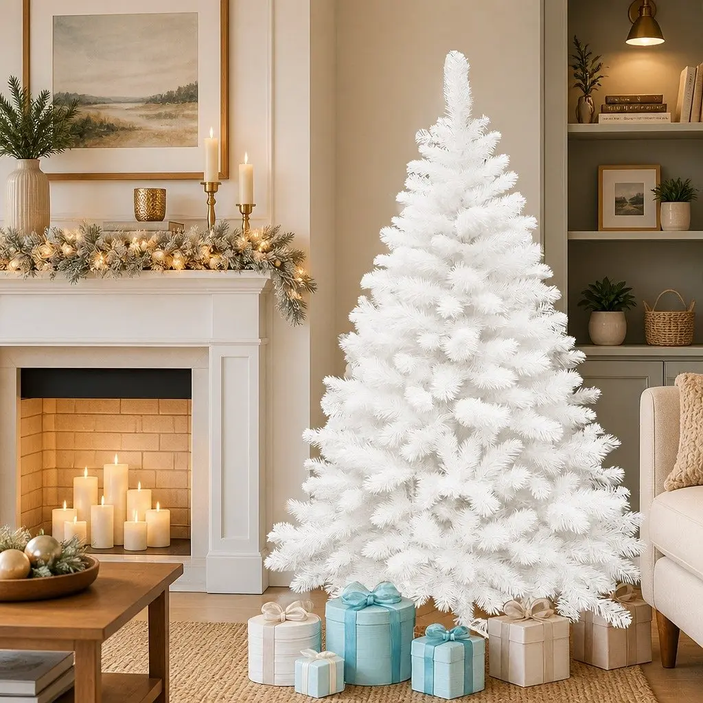 White Christmas Tree Compact 1.5M 308 Tips Decor for Small Spaces