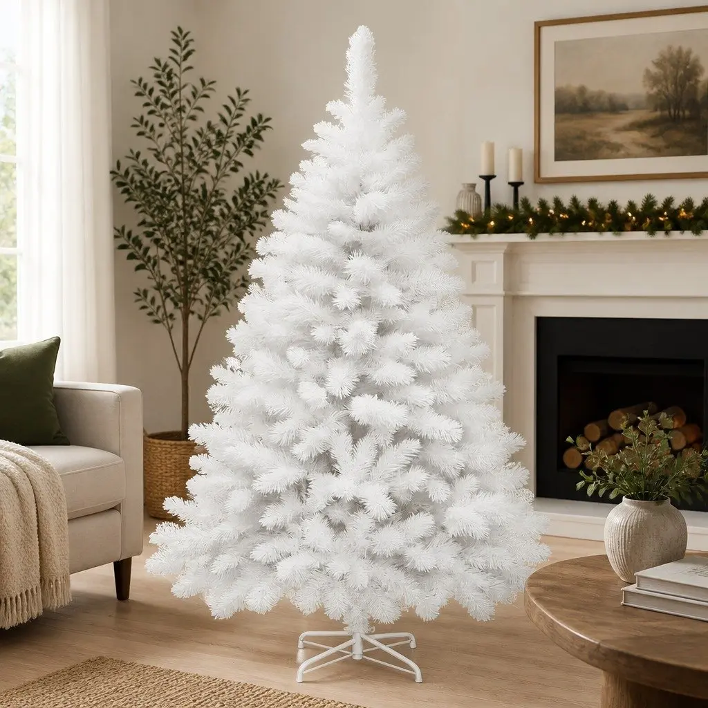 White Christmas Tree 1.8M Festive Decoration Indoor Outdoor Display
