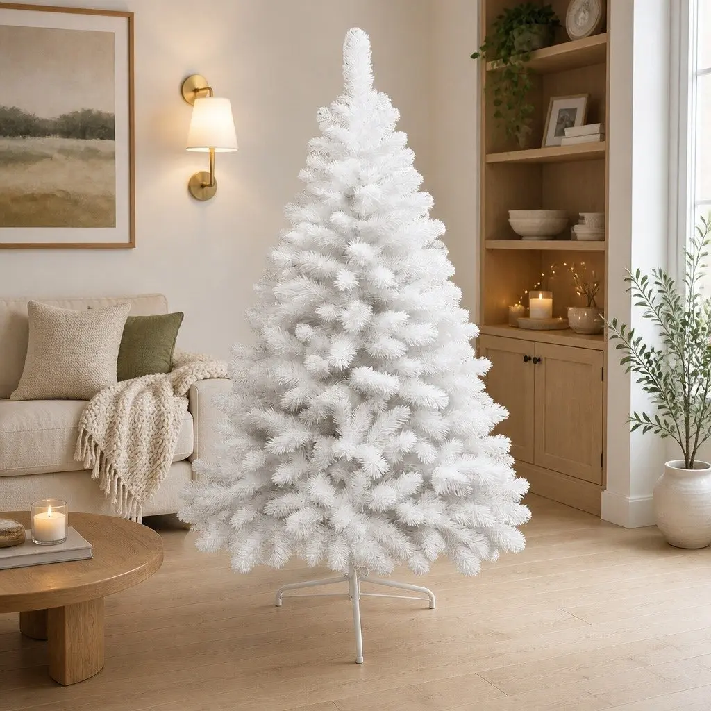 White Christmas Tree 1.8M Festive Decoration Indoor Outdoor Display
