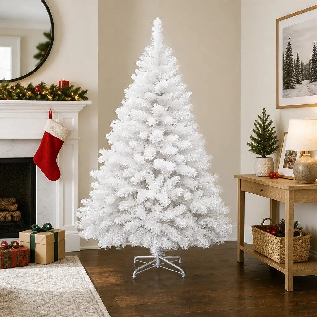 White Christmas Tree 1.8M Festive Decoration Indoor Outdoor Display