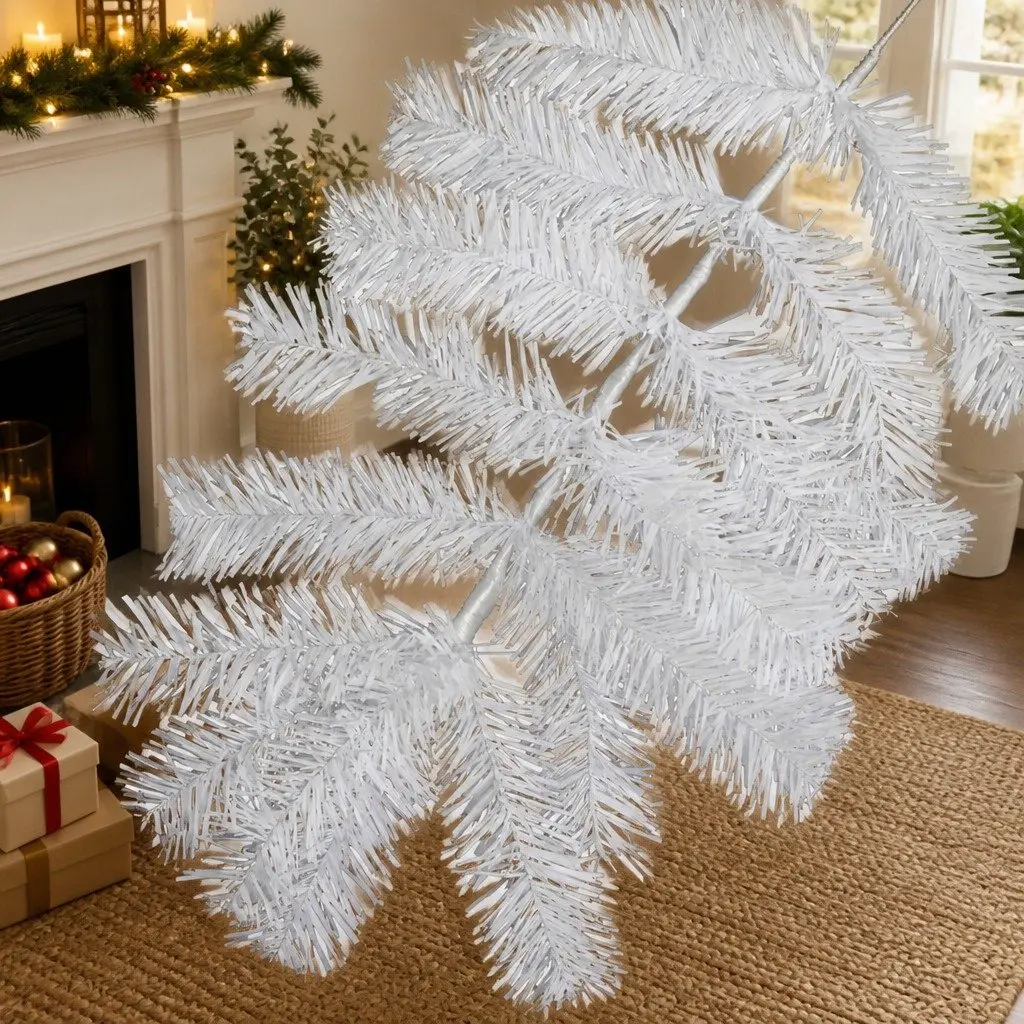 White Christmas Tree 1.8M Festive Decoration Indoor Outdoor Display