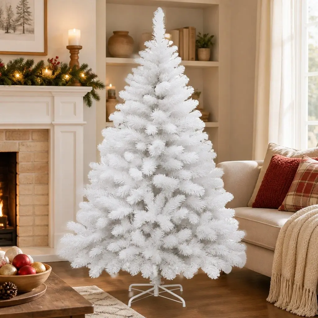 White Christmas Tree 1.8M Festive Decoration Indoor Outdoor Display