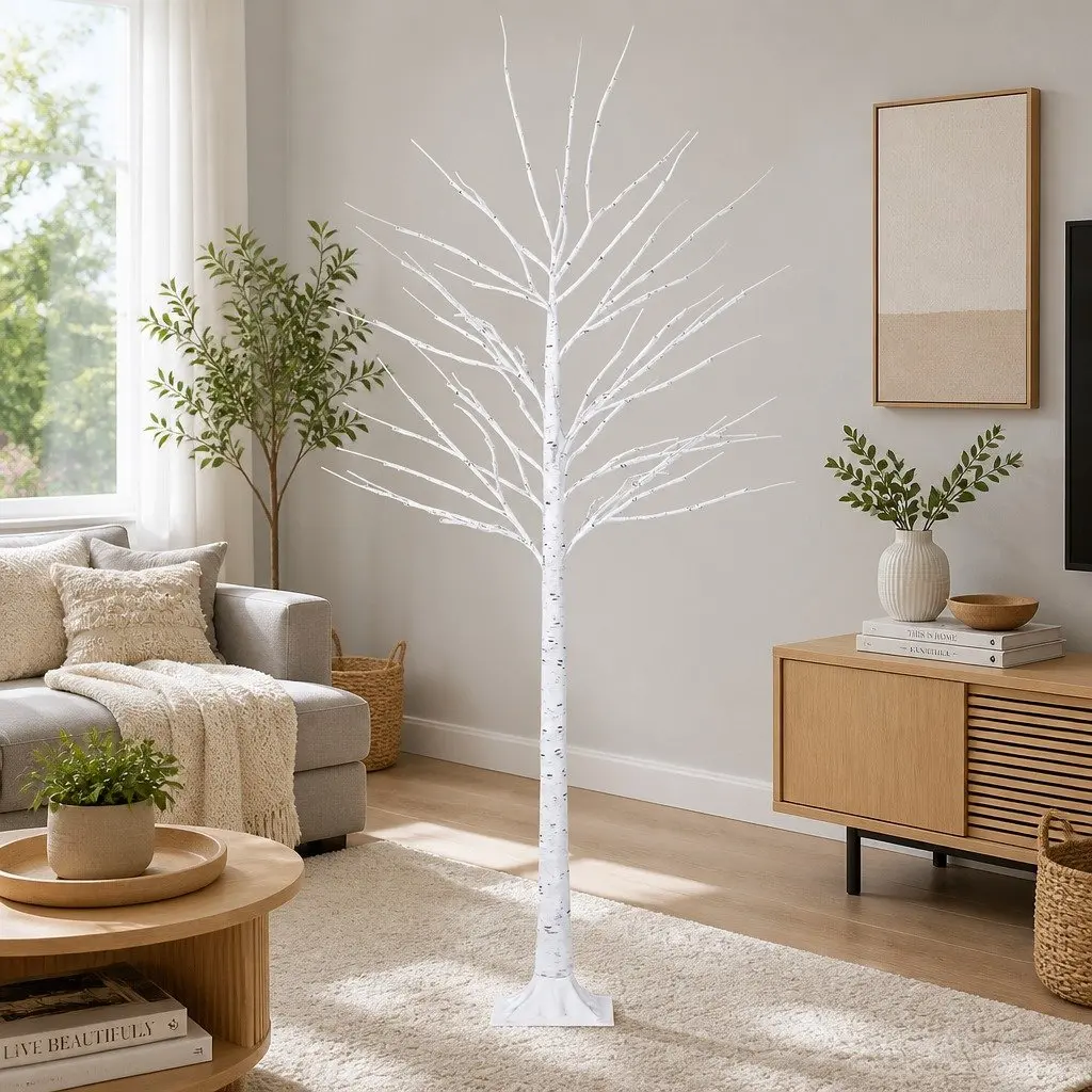 Christmas Tree Pre-lit 1.7M RGB LED Lights Remote Control Indoor Outdoor Multicolour
