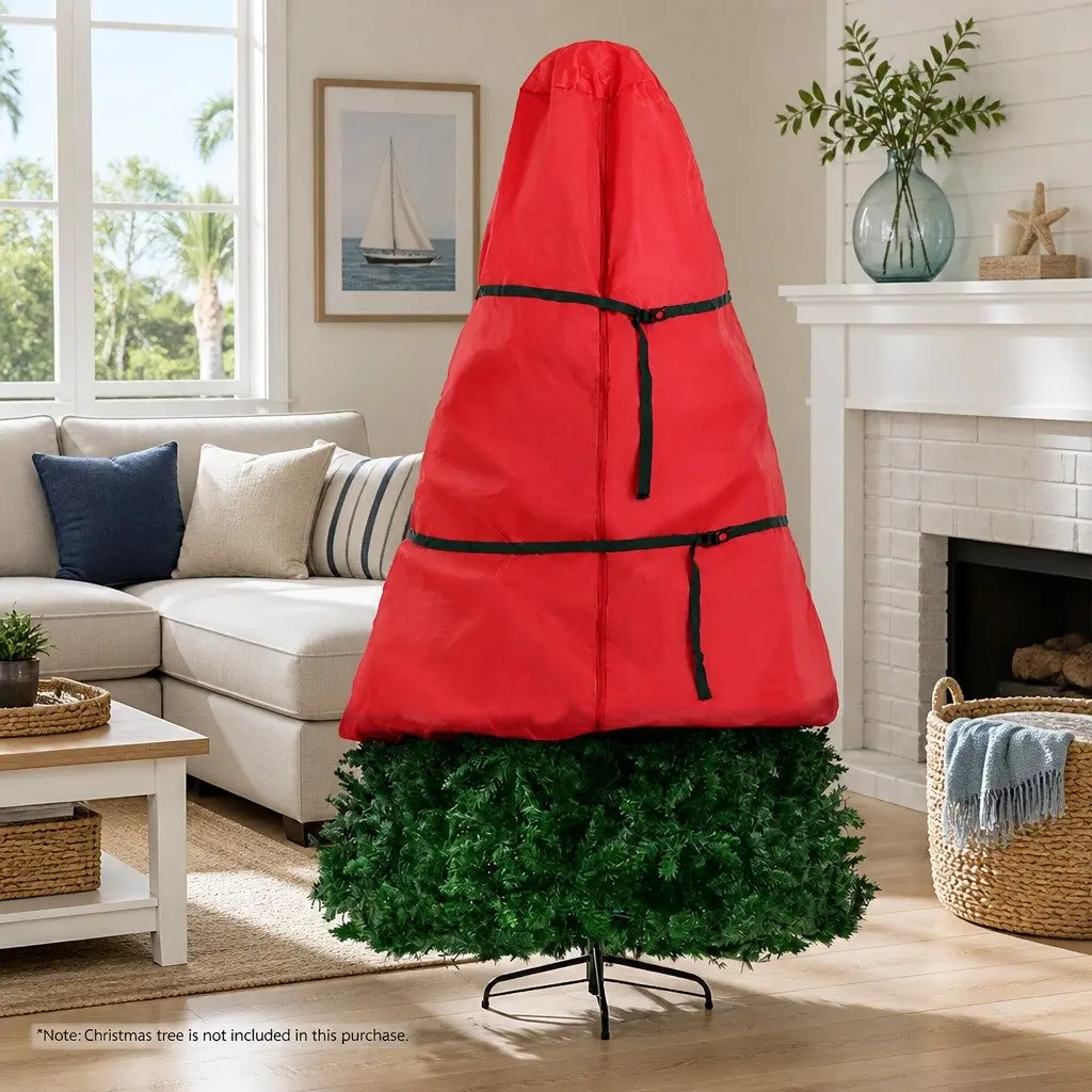 Christmas Tree Storage Bag Organiser Fits Up to 8ft Red