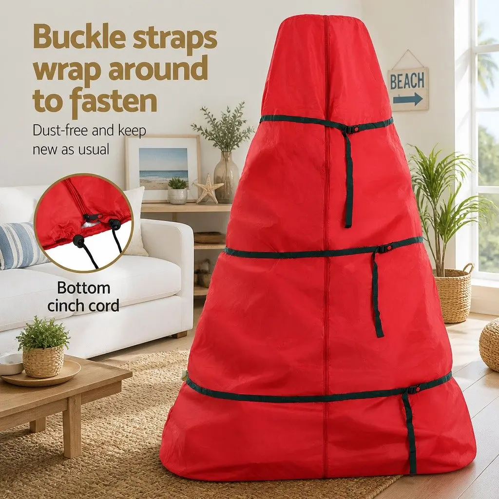 Christmas Tree Storage Bag Organiser Fits Up to 8ft Red