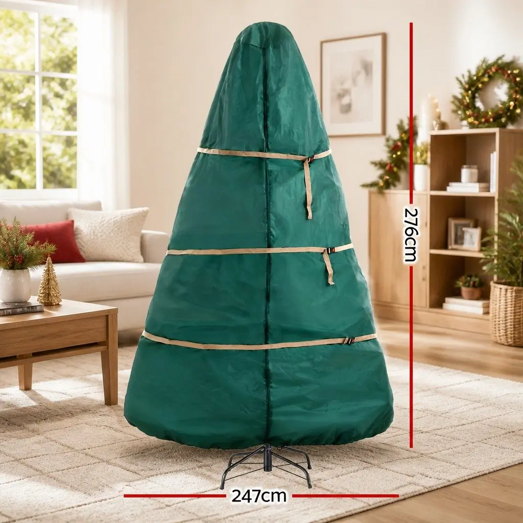 Christmas Tree Storage Bag 9ft Green Oxford Fabric Zippered