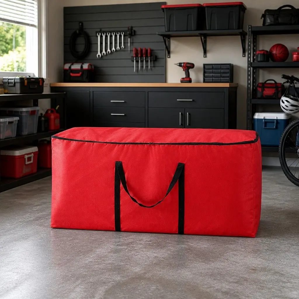 Christmas Tree Storage Bag Fits Up to 8ft Red Oxford Fabric