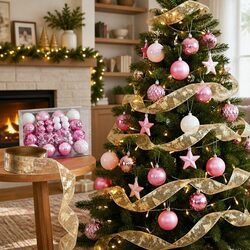 Value-Driven Christmas Decoration Set - 34 Pieces for Festive Cheer