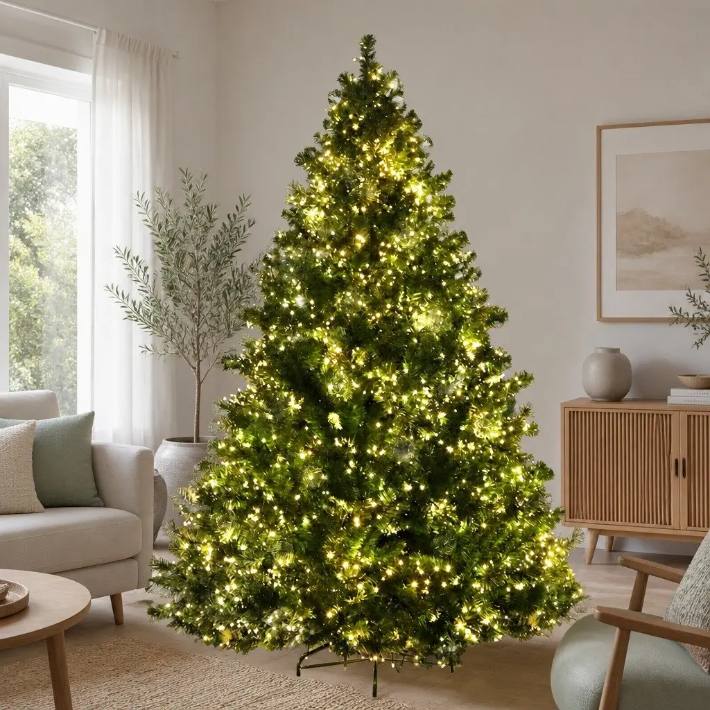 Christmas Tree Pre-Lit 1.8M Green 1980 LEDs 8 Light Mode