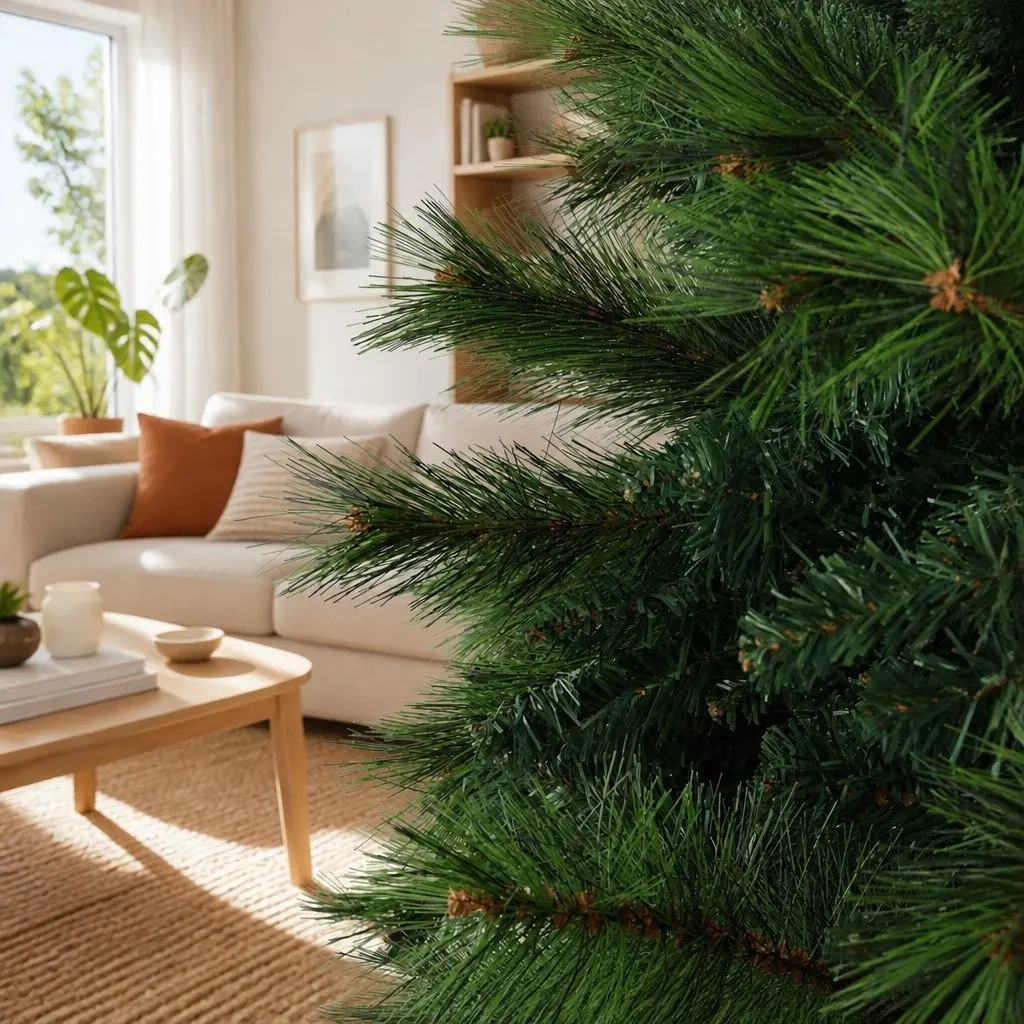 Christmas Tree 7FT Green Faux Pine Needles 1584 Tips