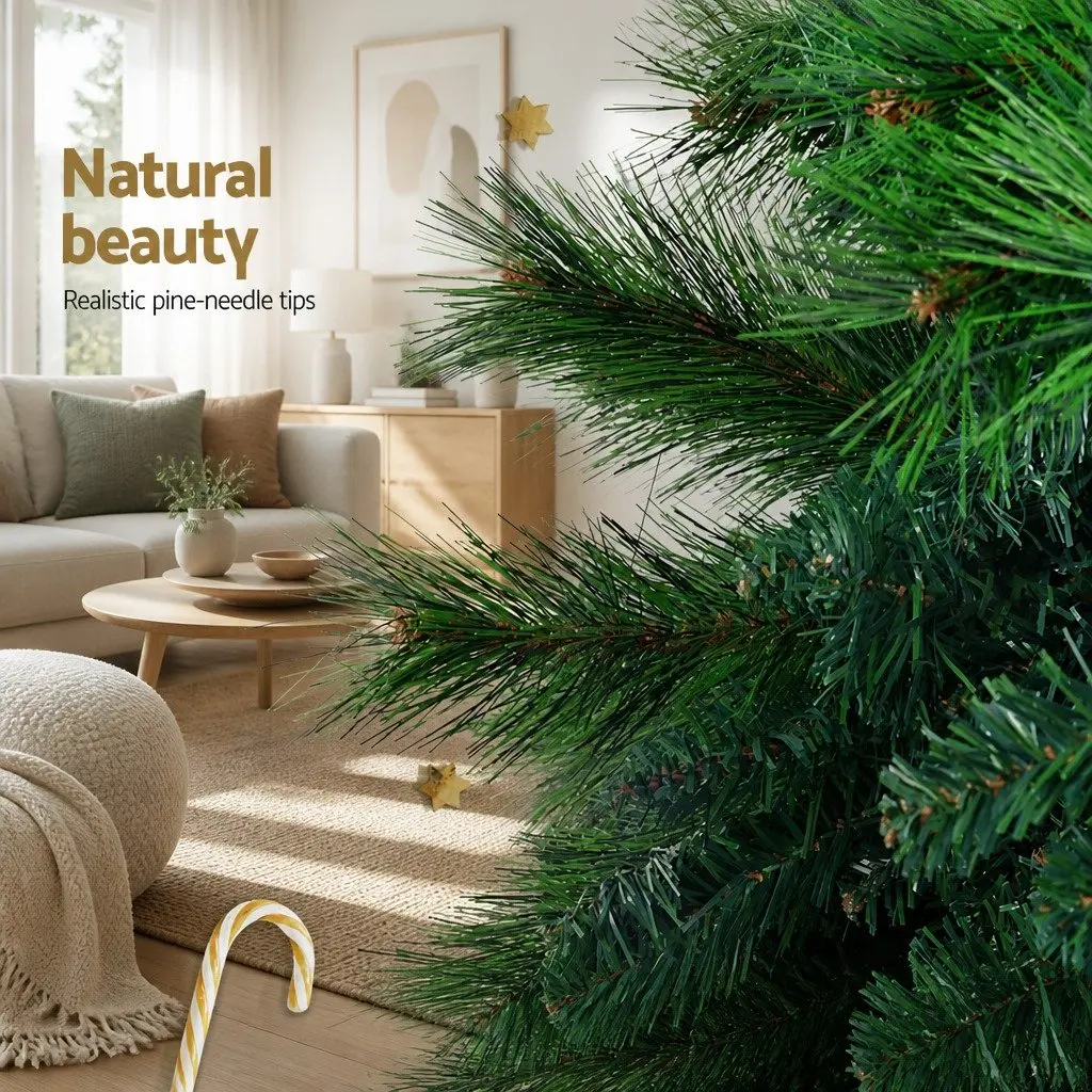 Christmas Tree 7FT Green Faux Pine Needles 1584 Tips
