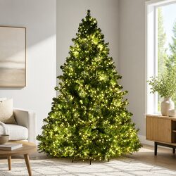 7FT Christmas Tree with 3000 Warm Lights, Easy Setup