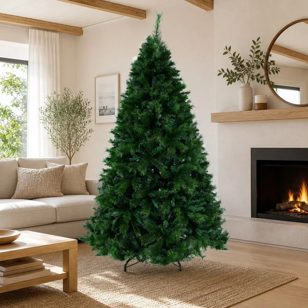 Christmas Tree 2.4M Green Pine Artificial Holiday Home Decoration