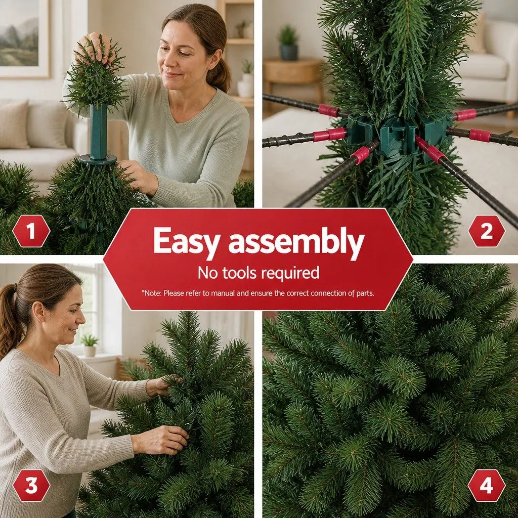 Christmas Tree 2.4M Green Pine Artificial Holiday Home Decoration