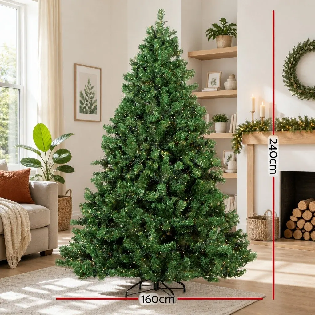8FT Pre-lit Christmas Tree with 3190 LEDs