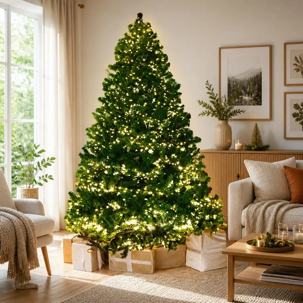 8FT Pre-lit Christmas Tree with 3190 LEDs