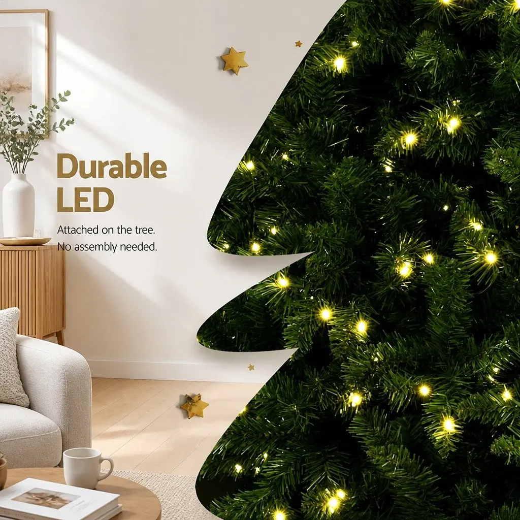 2.7M Pre-lit Christmas Tree for Festive Cheer