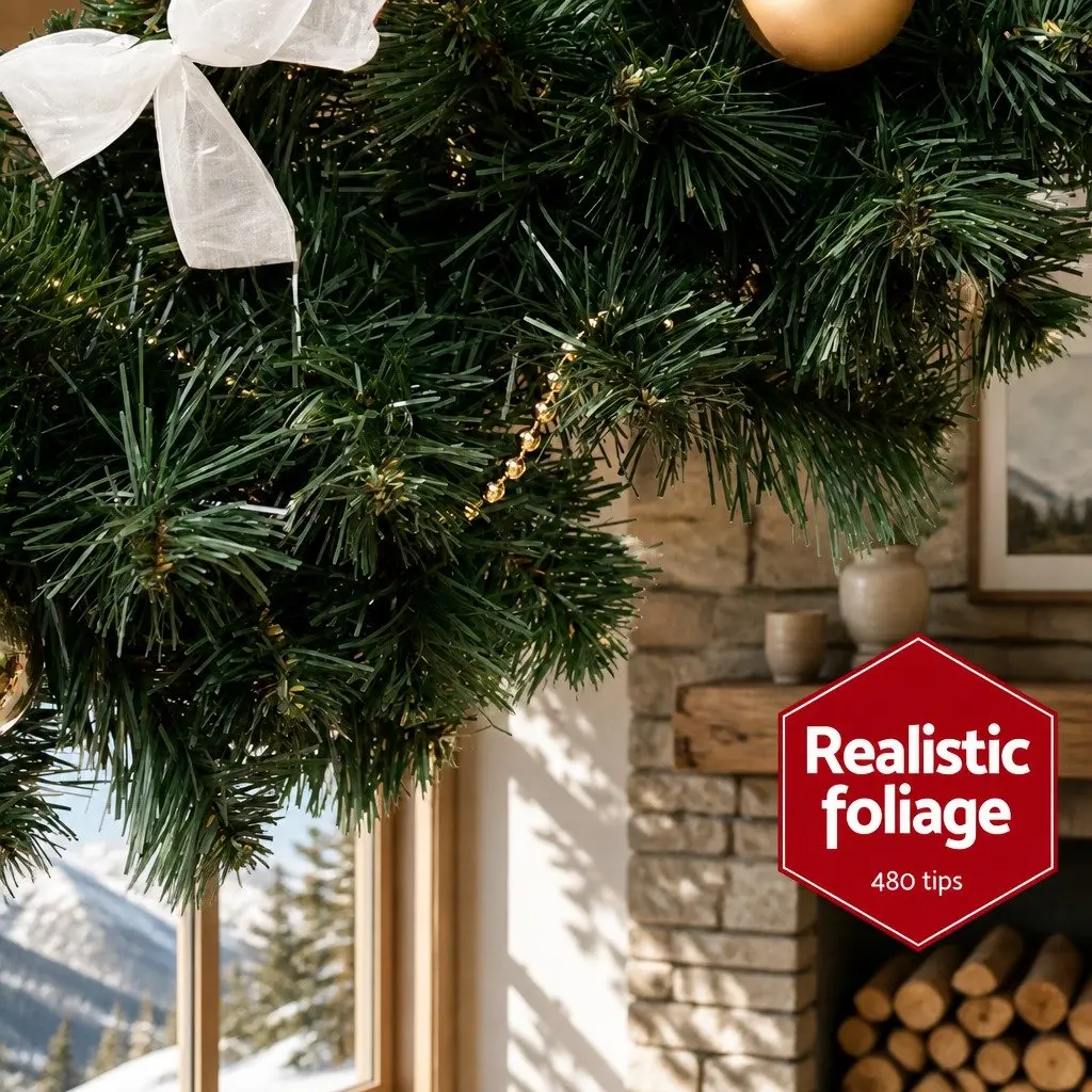 Christmas Garland Indoor Outdoor 2.1m Green Decoration