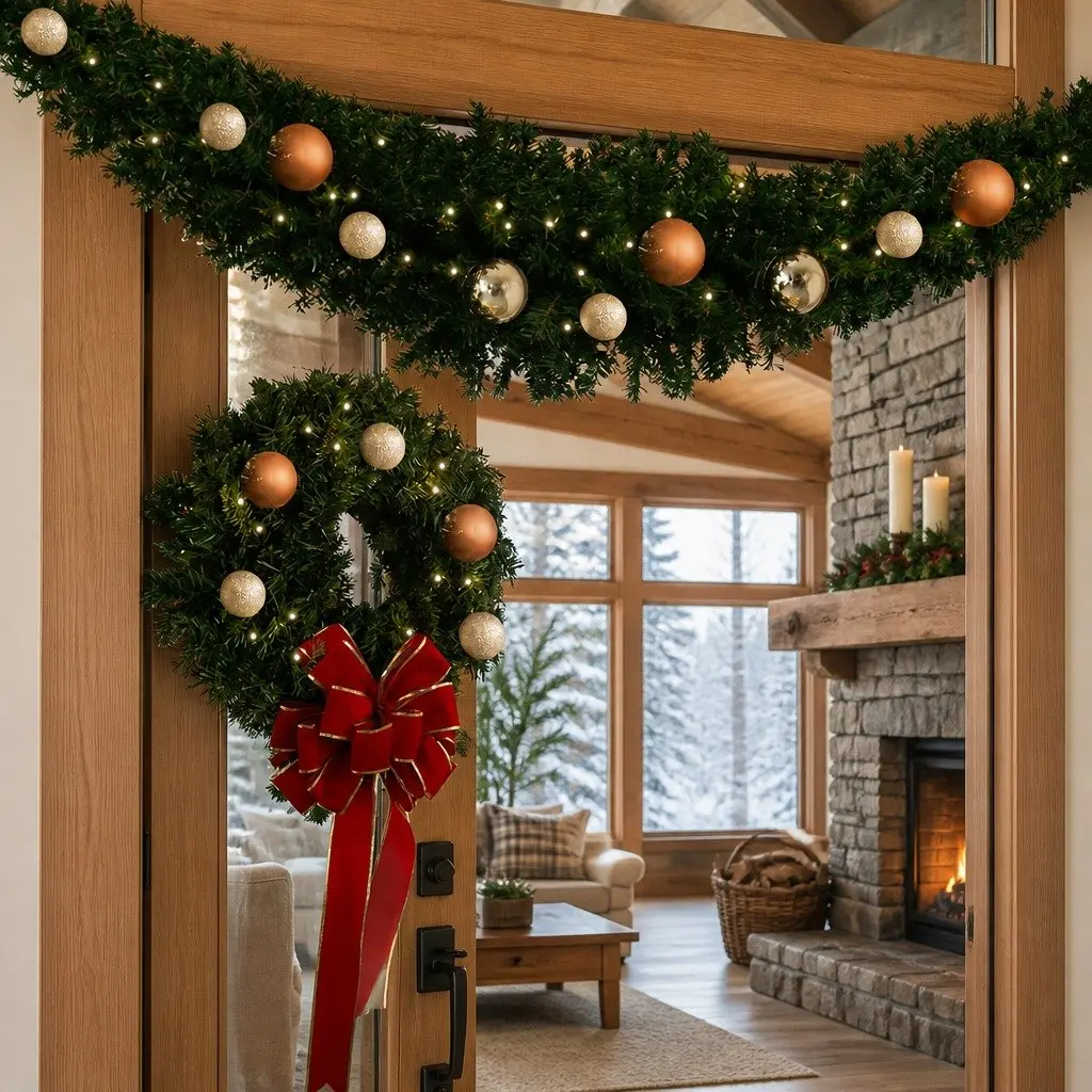 Christmas Garland Indoor Outdoor 2.1m Green Decoration