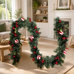 Practical 2.7m Green Garland for Your Home