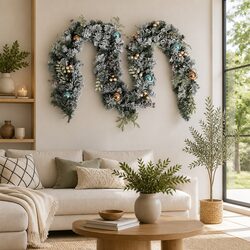 Reliable 2.7m Christmas Garland with LED Lights