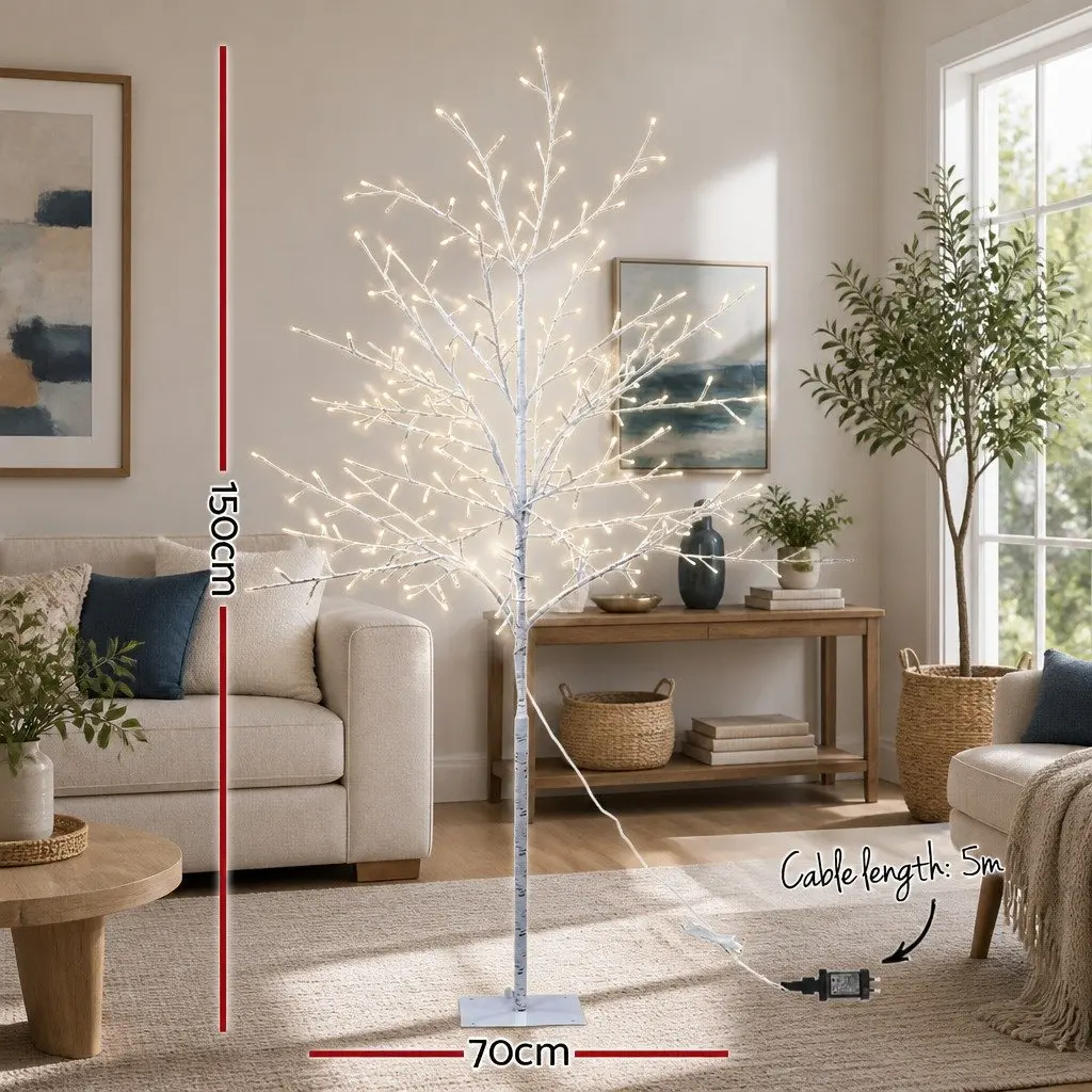 LED Christmas Tree 5FT Warm White Lights Indoor Outdoor Holiday Decoration