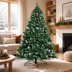1.8m Snowy Xmas Tree: Sturdy and Beautiful