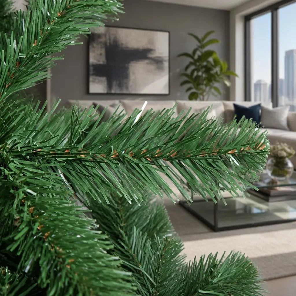 Christmas Tree 2.1m Green Artificial Fir Xmas Decoration 905 Tips