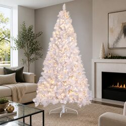 Warm and Practical 2.1m White Christmas Tree
