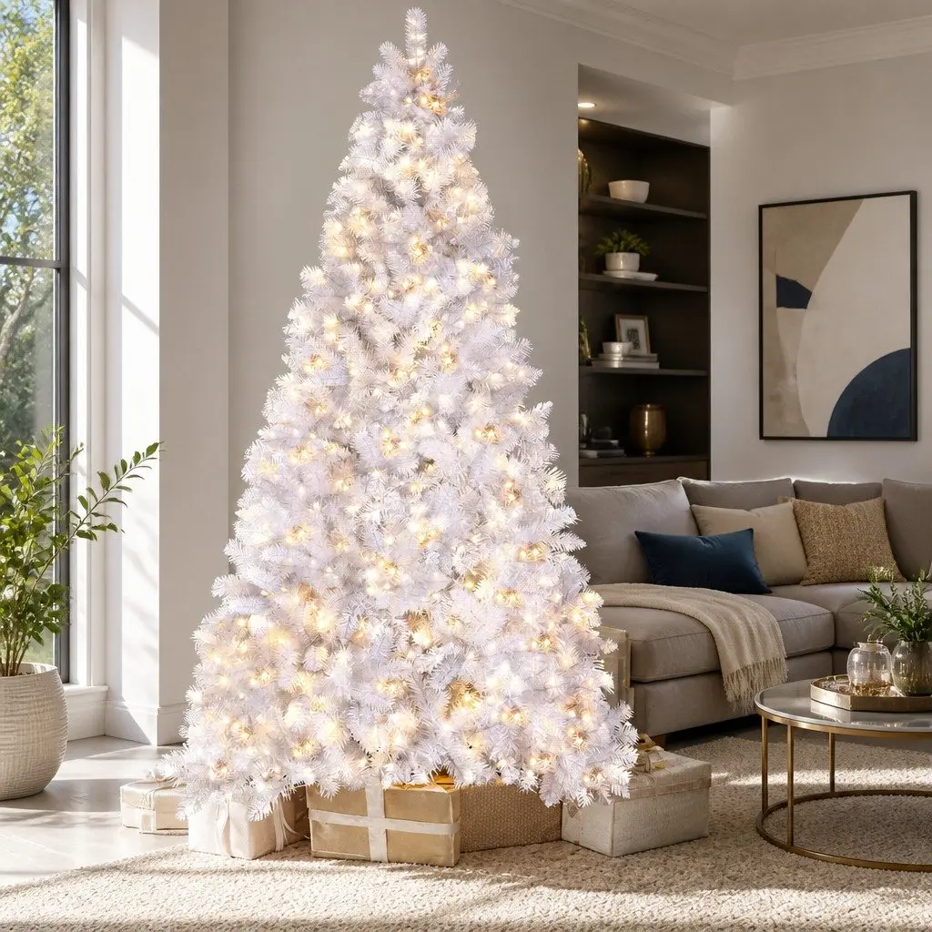Christmas Tree White 2.1m LED Lights 1260 Tips Holiday Decor