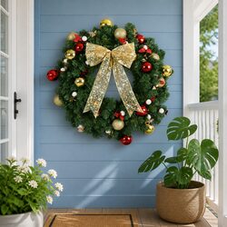 60cm Christmas Wreath: A Warm Holiday Essential