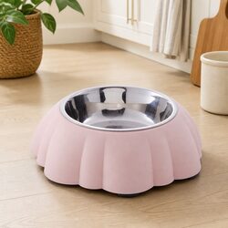 Pet Bowl 2 in 1 Dog Food and Water Bowls with Non-Skid Rubber Feet