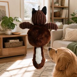 Reliable Squeaky Fox Dog Toy for Pet Play