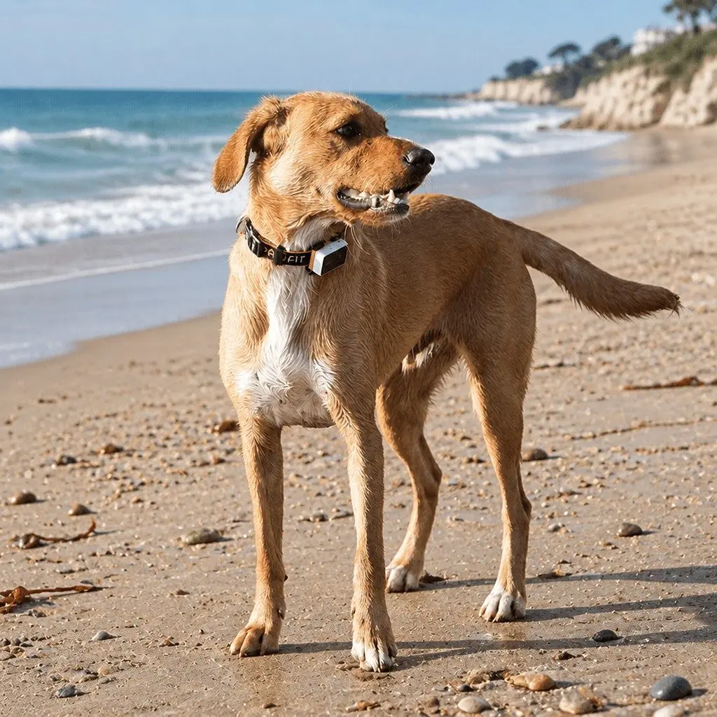 Small Pet Collar with Tracker Attachment