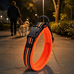 Reliable Reflective Dog Collar with Safety Features