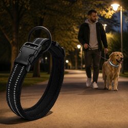 Comfortable Heavy Duty Reflective Dog Collar