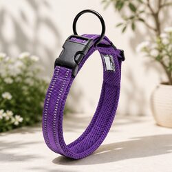Reliable XL Purple Dog Collar for Comfort and Safety