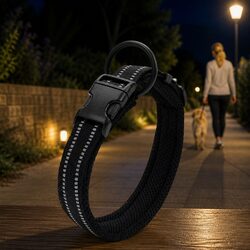 Reliable 3XL Reflective Dog Collar - Safe and Strong