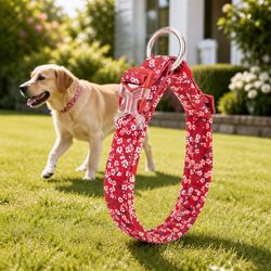 Comfortable and Stylish Large Floral Dog Collar