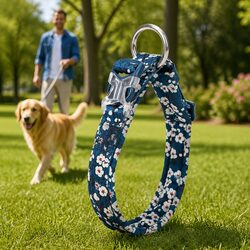 Comfort and Value in a Floral Padded Dog Collar