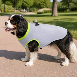 Dog Cooling Vest Yellow Large Breathable Summer Pet Heat Relief Jacket