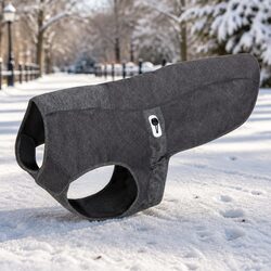 Warm Charcoal Dog Jacket 3XS - Comfort and Quality